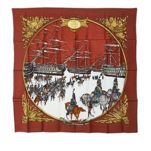 Hermes Marine Et Cavalerie Silk Scarf